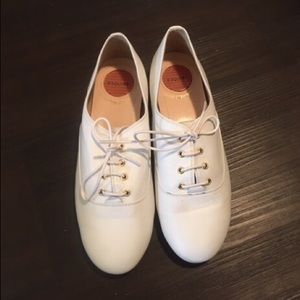 leather oxford flats